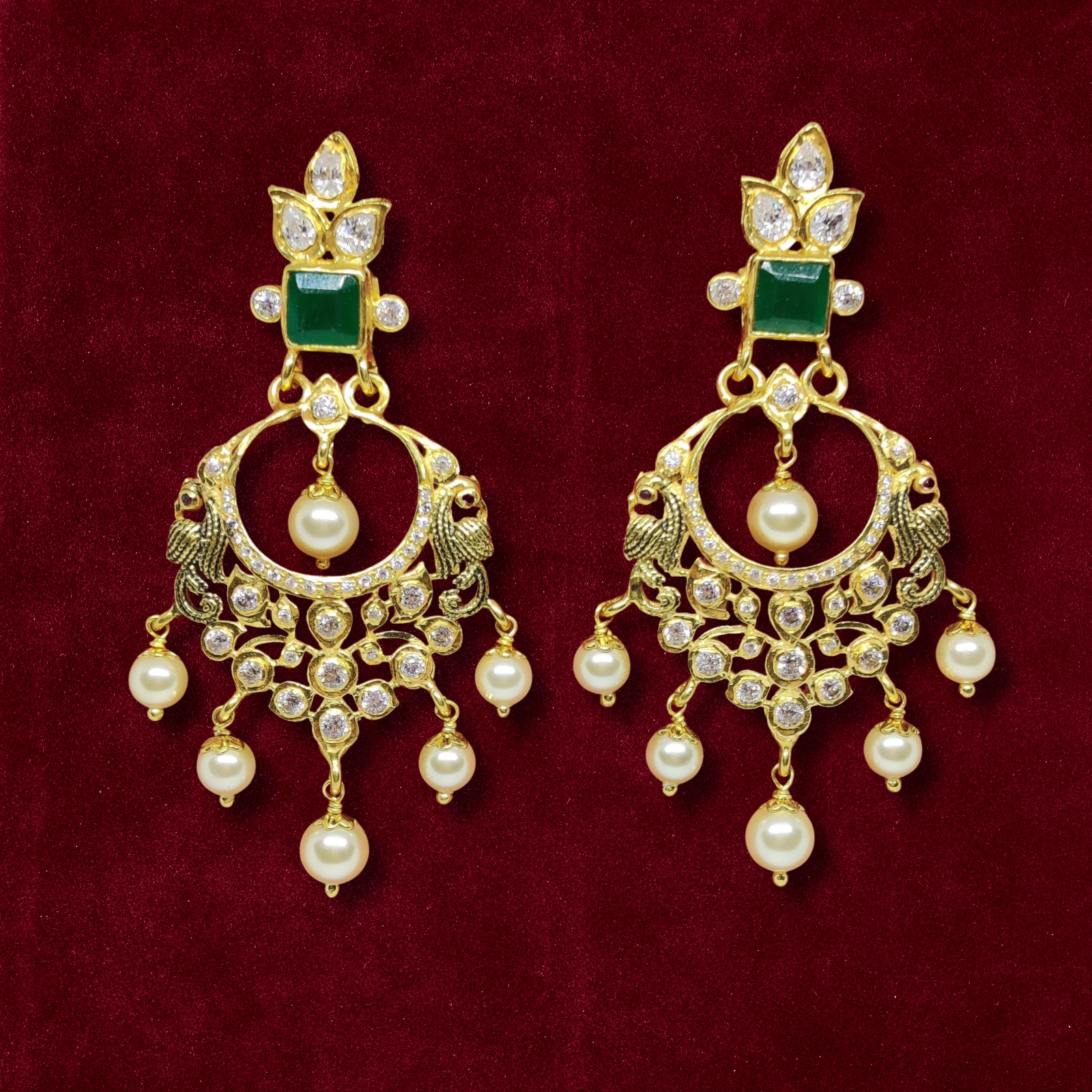 sha-jewellers-9k-gold-nizami-jhumkas-polki-emerald-south-sea-pearls.